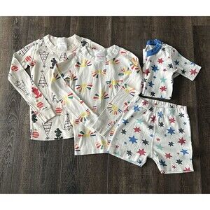 Hanna Andersson Kids Pajamas Lot of  4 Size 110 US 5 Long Sleeve & Short Set